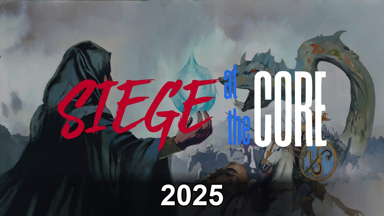 The Siege at the Core 2025 campaign artwork by Vincent Pompetti