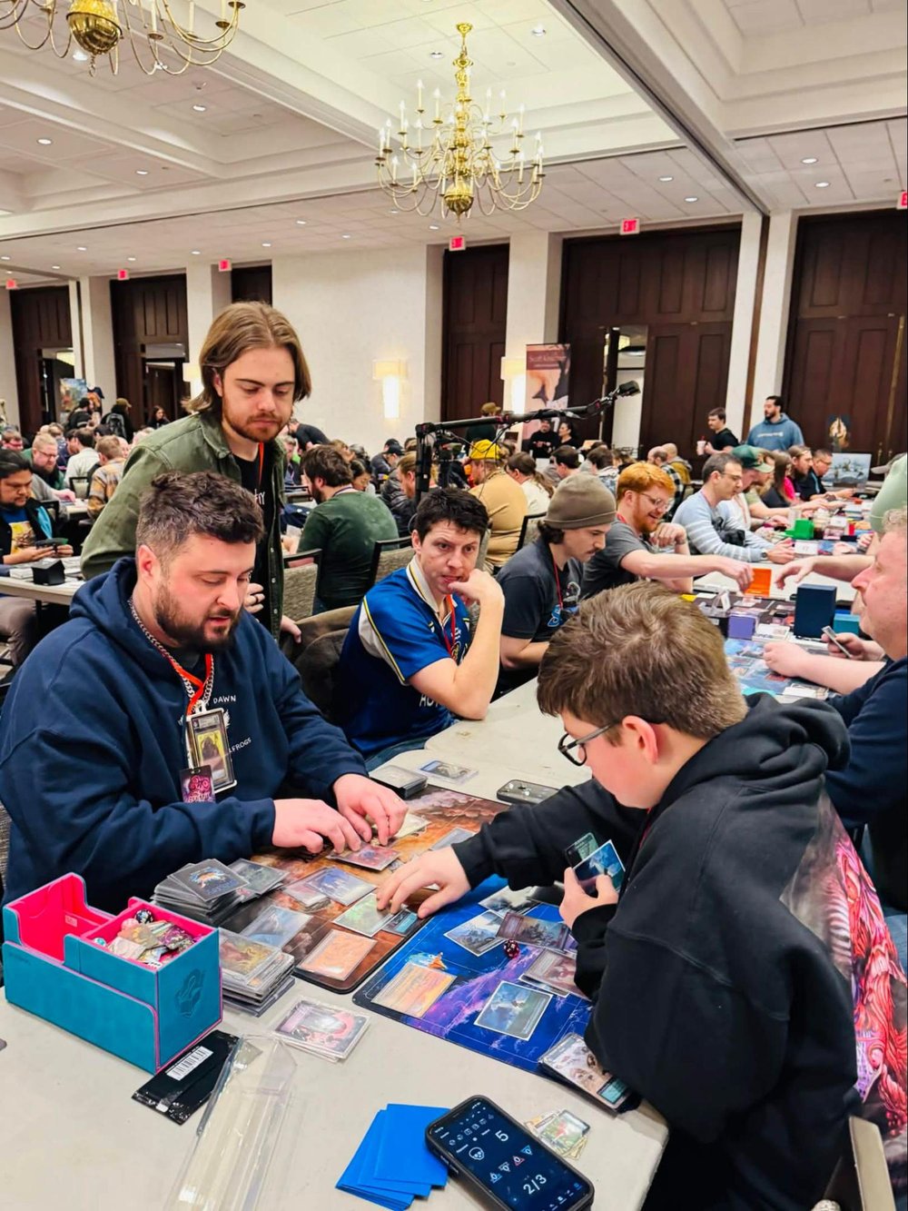 Zach giving a ruling at the SorceryCon 2026 main event.
